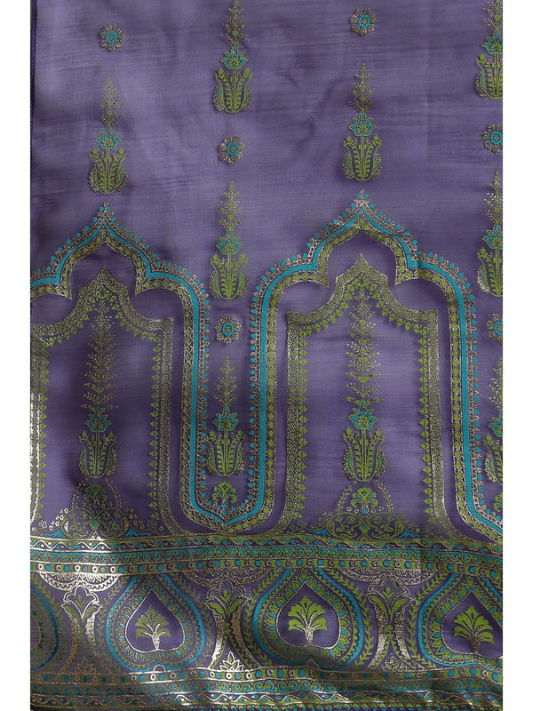 Purple Ombre Festive Short Kurta Sharara and Dupatta (Set of 3)