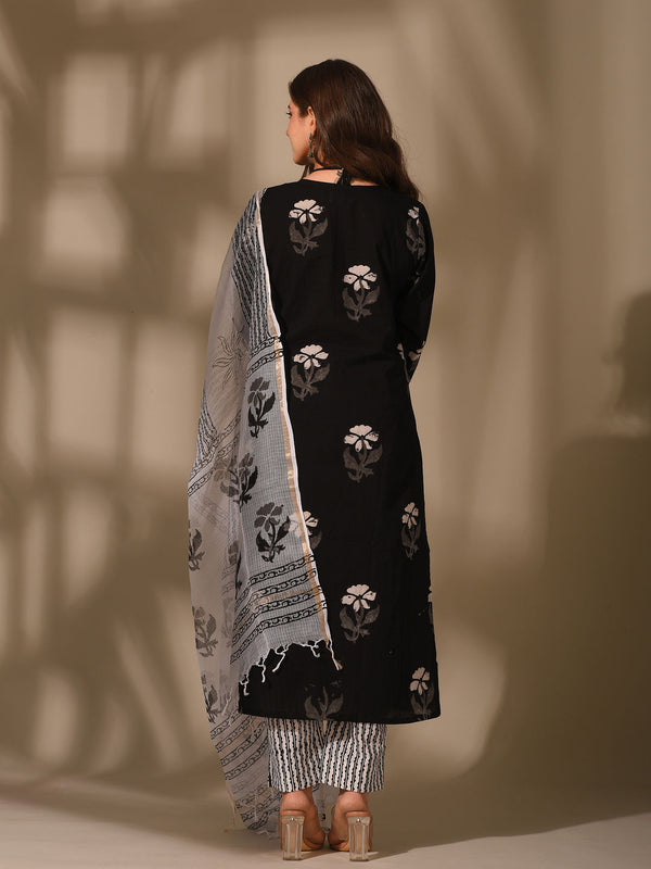 Black Handblock Suit (Set of 3)